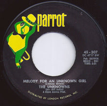 Load image into Gallery viewer, The Unknowns (8) : Melody For An Unknown Girl / Peith's Song (7")