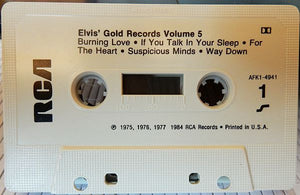 Elvis Presley : Elvis' Gold Records Volume 5 (Cass, Comp, Whi)