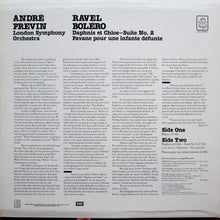 Load image into Gallery viewer, André Previn, The London Symphony Orchestra : Ravel Boléro (LP, Album, Club)