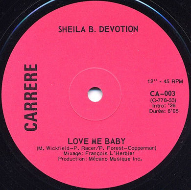 Sheila & B. Devotion : Love Me Baby (12