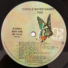 Load image into Gallery viewer, Carole Bayer Sager : ...Too (LP, Album, PRC)