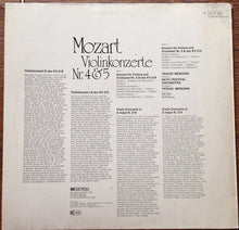 Load image into Gallery viewer, Yehudi Menuhin, Wolfgang Amadeus Mozart, Bath Festival Orchestra : Violinkonzerte Nr. 4 &amp; 5 (LP, Album)