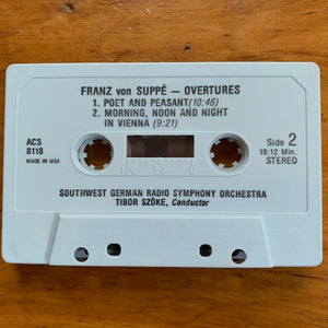 Franz von Suppé - Südwestfunkorchester Baden-Baden Conducted By Tibor Szöke : Overtures (Cass, Album, RE)