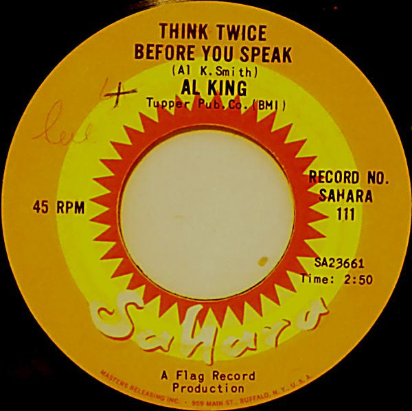 Al King : Think Twice Before You Speak / The Winner (7