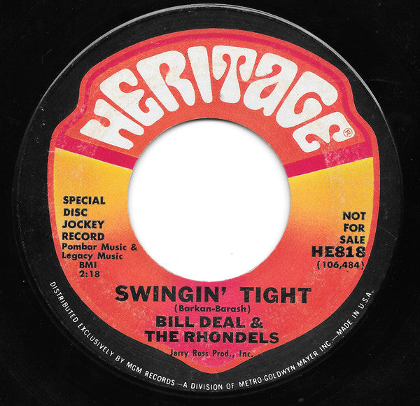 Bill Deal & the Rondells : Swingin' Tight  (7