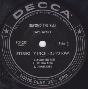 Earl Grant : Beyond The Reef  (7", Jukebox)