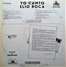 Load image into Gallery viewer, Elio Roca : Yo Canto (LP, Album)