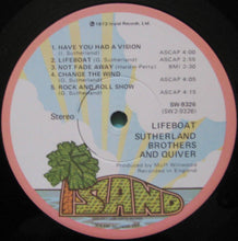 Load image into Gallery viewer, Sutherland Brothers And Quiver : Lifeboat (LP, Album, Win)