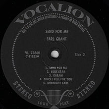 Load image into Gallery viewer, Earl Grant : Send For Me (LP, Album)