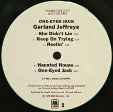 Load image into Gallery viewer, Garland Jeffreys : One-Eyed Jack (LP, Album, Promo)