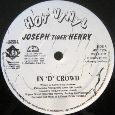 Joseph 'Tiger' Henry : In 'D' Crowd (12