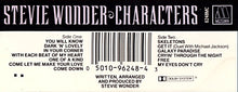 Load image into Gallery viewer, Stevie Wonder : Characters (Cass, Album)