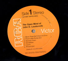 Load image into Gallery viewer, John D. Loudermilk : The Open Mind Of John D. Loudermilk (LP, Album)