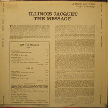 Load image into Gallery viewer, Illinois Jacquet : The Message (LP, Album)