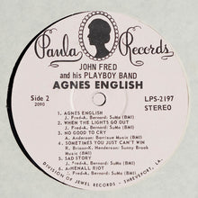 Load image into Gallery viewer, John Fred &amp; His Playboy Band : Agnes English (LP, Album, Whi)