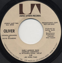 Load image into Gallery viewer, Oliver (6) : Early Mornin' Rain (7", Single, Promo)