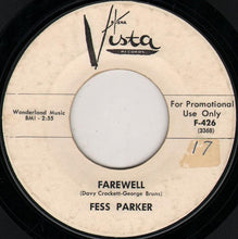 Load image into Gallery viewer, Fess Parker : The Ballad Of Davy Crockett / Farewell (7", Promo)