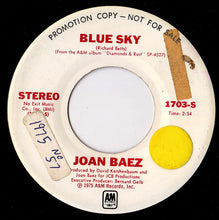 Load image into Gallery viewer, Joan Baez : Blue Sky (7", Promo)