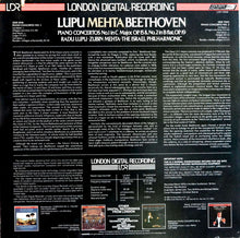 Load image into Gallery viewer, Ludwig van Beethoven - Radu Lupu • Zubin Mehta • Israel Philharmonic Orchestra : Piano Concertos No.1 In C &amp; No. 2 In B Flat (LP)