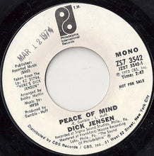 Load image into Gallery viewer, Dick Jensen : Peace Of Mind (7&quot;, Single, Promo)