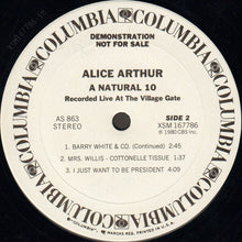 Load image into Gallery viewer, Alice Arthur : A Natural 10 (LP, Promo, Smplr)