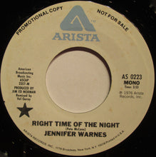 Load image into Gallery viewer, Jennifer Warnes : Right Time Of The Night (7", Promo)
