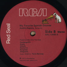 Load image into Gallery viewer, Andrés Segovia : My Favorite Spanish Encores (LP, Album, Red)