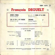 Load image into Gallery viewer, François Deguelt : Jusqu'à Venise (7", EP)