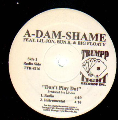 Adamnshame : Don't Play Dat (12