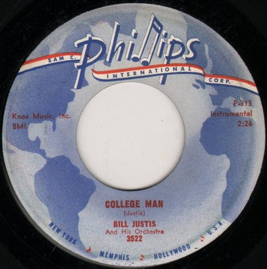The Bill Justis Orchestra : College Man / The Stranger (7