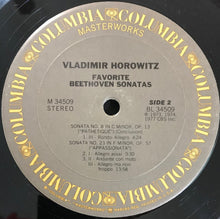 Load image into Gallery viewer, Ludwig van Beethoven - Vladimir Horowitz : Favorite Beethoven Sonatas (LP, Album, Comp)