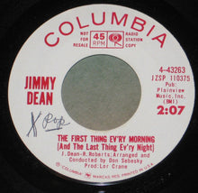 Load image into Gallery viewer, Jimmy Dean : The First Thing Ev'ry Morning (And The Last Thing Ev'ry Night) / Awkward Situation (7", Single, Promo)