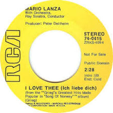 Load image into Gallery viewer, Mario Lanza : Mario Lanza Sings Griegs' Greatest Hits Made Popular In Song Of Norway (7", Single, Promo)