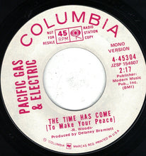 Load image into Gallery viewer, Pacific Gas &amp; Electric : The Time Has Come (7", Single, Mono, Promo)