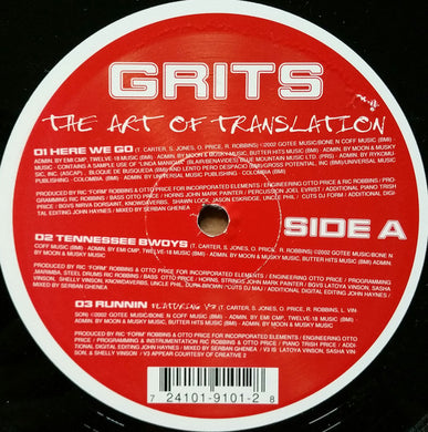 Grits : Here We Go / Tennessee Bwoys / Runnin (12