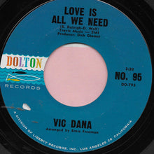 Load image into Gallery viewer, Vic Dana : Love Is All We Need / I Need You Now (7")