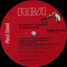Load image into Gallery viewer, Leopold Stokowski Conducts Nikolai Rimsky-Korsakov, The Royal Philharmonic Orchestra : Scheherazade (LP)