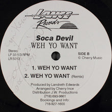 Load image into Gallery viewer, Darwin David, Soca Devil : Ladies Night / Weh Yo Want (12&quot;, Single)