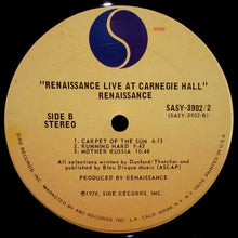 Load image into Gallery viewer, Renaissance (4) : Live At Carnegie Hall (2xLP, Album, Pit)