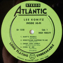 Load image into Gallery viewer, Lee Konitz : Inside Hi-Fi (LP, Album)