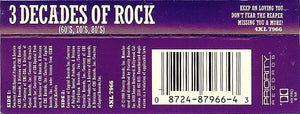 Various : 3 Decades Of Rock (60's, 70's, 80's) (Cass, Comp)