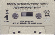 Load image into Gallery viewer, Paul McCartney : Give My Regards To Broad Street (Cass, Album, CrO)