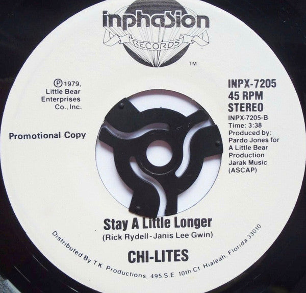 The Chi-Lites : Stay A Little Longer (7