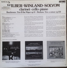 Load image into Gallery viewer, Ludwig van Beethoven / Johannes Brahms - Bob Wilber, Leo Winland, Janos Solyom : Trio B Flat Major Op 11 / Trio A Minor Op 114 (LP, Gat)