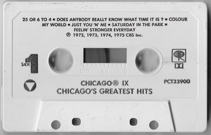 Chicago (2) : Chicago IX - Chicago's Greatest Hits (Cass, Comp)