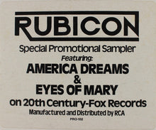 Load image into Gallery viewer, Rubicon (2) : America Dreams / Eyes Of Mary (12&quot;, Promo, Yel)
