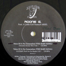 Load image into Gallery viewer, Roonie G Featuring A Little Girl Named Ariel : Voice Of A Nu Generation (The Baby Song) (12&quot;)