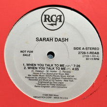 Load image into Gallery viewer, Sarah Dash : When You Talk To Me (12&quot;, Promo)