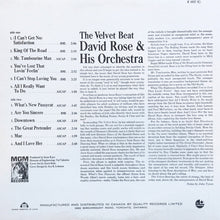 Load image into Gallery viewer, David Rose &amp; His Orchestra : The Velvet Beat (LP, Album, Mono)