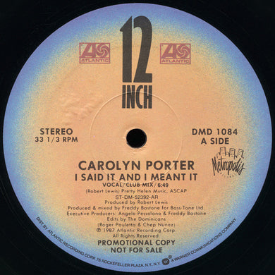 Carolyn Porter : I Said It And I Meant It (12